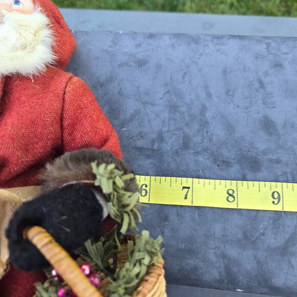 Artisan Made Vintage Santa Father Christmas Signed Fur Beard and Trim Possibly - Picture 12 of 13